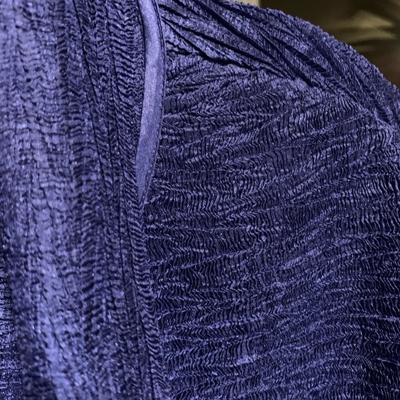 Chicos’s Royal Blue Open Light Blazer SZ 2 large - Picture 3 of 5